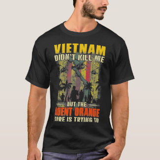 Vietnam War Orange Agent Military Victims Retired T-shirt