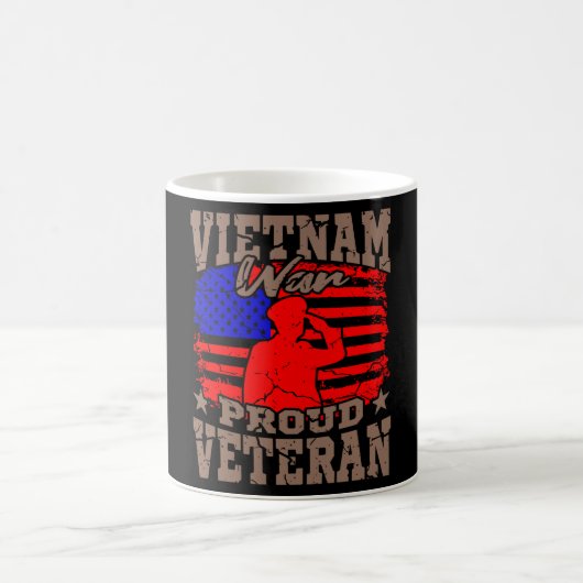 VIETNAM WAR PROUD VETERAN American Veteran Gift Koffiemok (Center)