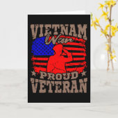 VIETNAM WAR PROUT VETERAN American Veteran Gift Kaart (Gele Bloem)