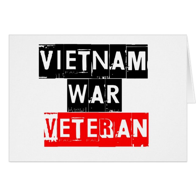 vietnam war veteraan (Voorkant Horizontaal)
