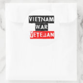 vietnam war veteraan ronde sticker (Tas)