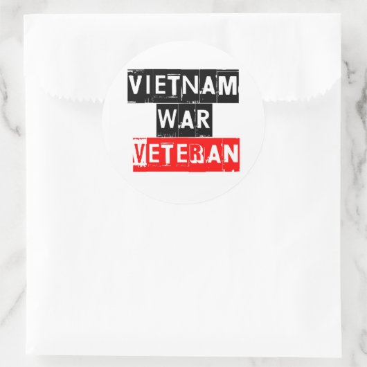 vietnam war veteraan ronde sticker (Tas)