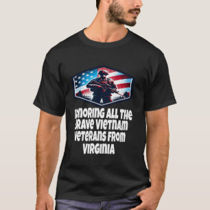 Vietnam War Veteran De dappere Vietnamveteranen vo T-shirt