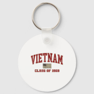 Vietnam War Veteran Shirt Military CL uit 1968 Sleutelhanger