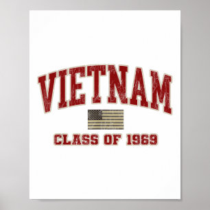 Vietnam War Veteran Shirt Military CL uit 1969 Poster