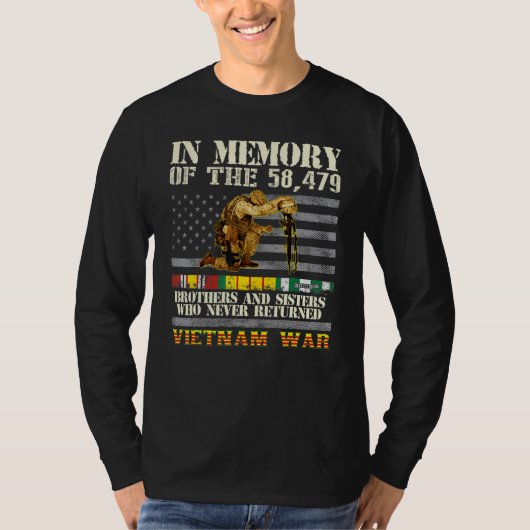 Vietnam War Veterans US Memorial Day In The Memory T-shirt (Voorkant)