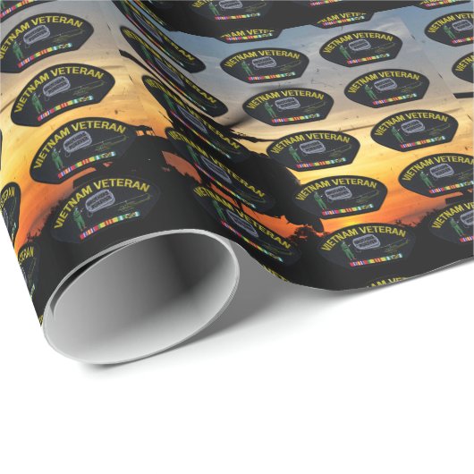 vietnam war veterans veteranen vets patch cadeaupapier (Rol Hoek)