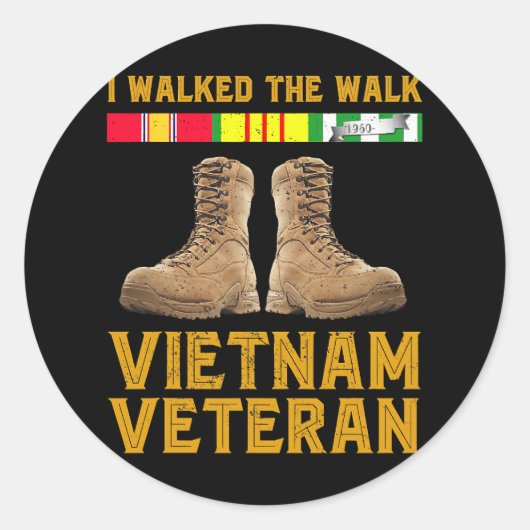 Vietnam War Vietnam Veteran Us Veterans Day 185 Ronde Sticker (Voorkant)