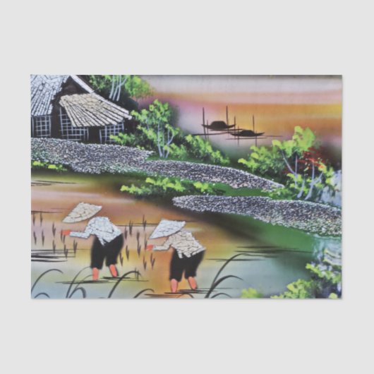 Vietnam — Wisselpagina Tissue Decoupage Tissuepapier (Voorkant)