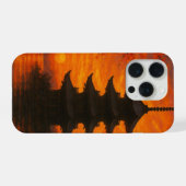 Vietnam Zonsondergang Pagode Hoesje iPhone Hoesje (Achterkant horizontaal)