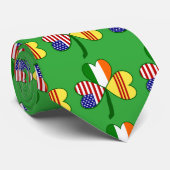 Vietnam (Zuid-Amerika) Ierland Shamrock Flag Stropdas (Opgerold)