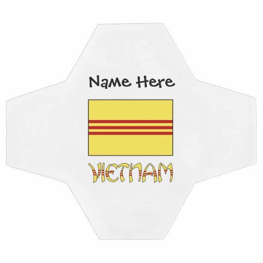 Vietnam Zuid-Vietnamese vlag gepersonaliseerd Voetbal (Enkel)