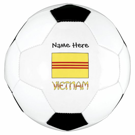 Vietnam Zuid-Vietnamese vlag gepersonaliseerd Voetbal (Voorkant)