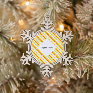 Vietnam Zuid-Vietnamese Vlag Getegeld Zwart Persoo Tin Sneeuwvlok Ornament
