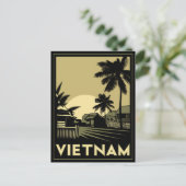 vietnam zuidoost - azië art deco retro - reizen briefkaart (Staand voorkant)