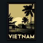vietnam zuidoost - azië art deco retro - reizen poster<br><div class="desc"></div>