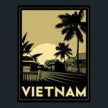 vietnam zuidoost - azië art deco retro - reizen poster<br><div class="desc"></div>