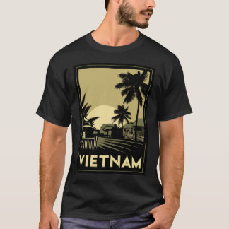 vietnam zuidoost - azië art deco retro - reizen t-shirt