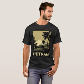 vietnam zuidoost - azië art deco retro - reizen t-shirt (Voorkant volledig)
