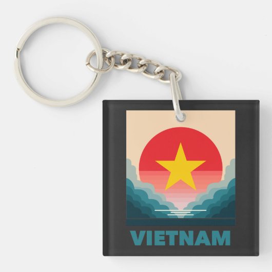 Vietnam Zuidoost-Azië Sleutelhanger (voorkant)