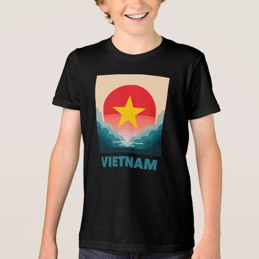 Vietnam Zuidoost-Azië Tri-Blend Shirt (Voorkant)