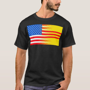 Vietnamees-Amerikaans-Zuid-Vietnam - vlag - Schadf T-shirt