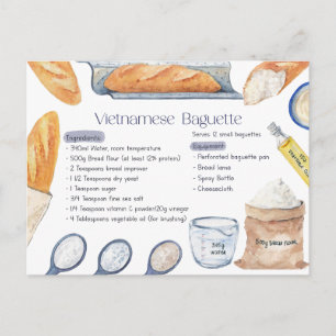 Vietnamees Baguette Recipe Briefkaart
