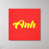 Vietnamees broer - Anh ~ Tiakng Vioottaal Canvas Afdruk (Voorkant)