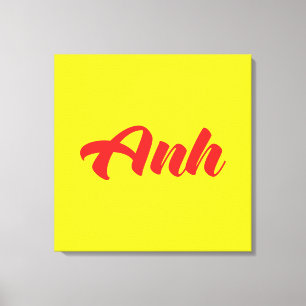 Vietnamees broer - Anh ~ Tiakng Vioottaal Canvas Afdruk