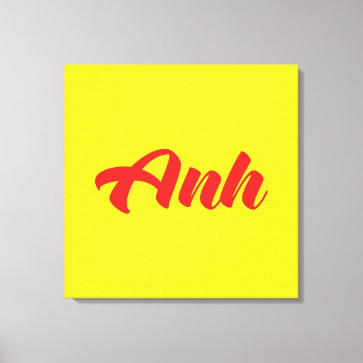 Vietnamees broer - Anh ~ Tiakng Vioottaal Canvas Afdruk (Voorkant)