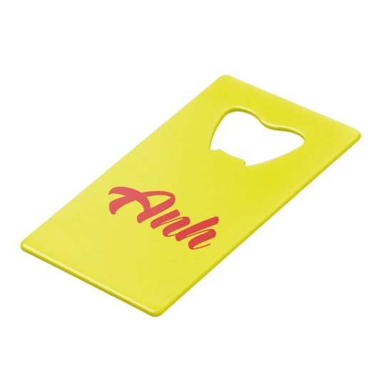 Vietnamees broer - Anh ~ Tiakng Vioottaal Creditkaart Flessenopener (Achterkant Gekanteld)