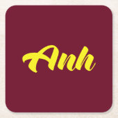 Vietnamees broer - Anh ~ Tiakng Vioottaal Kartonnen Onderzetters (Voorkant)