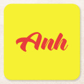 Vietnamees broer - Anh ~ Tiakng Vioottaal Kartonnen Onderzetters (Voorkant)
