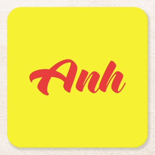 Vietnamees broer - Anh ~ Tiakng Vioottaal Kartonnen Onderzetters (Voorkant)