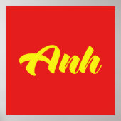 Vietnamees broer - Anh ~ Tiakng Vioottaal Poster (Voorkant)