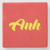 Vietnamees broer - Anh ~ Tiakng Vioottaal Stenen Onderzetter (Voorkant)