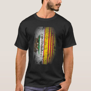Vietnamees Californië Vlag Zuid-Vietnam Amerika T-shirt