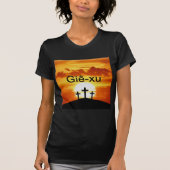 Vietnamees Calvarium Sunrise Jezus T-shirt (Voorkant)