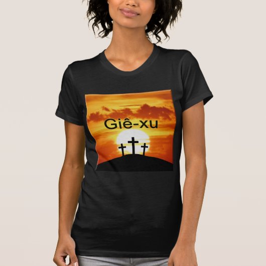 Vietnamees Calvarium Sunrise Jezus T-shirt (Voorkant)