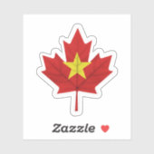 Vietnamees Canadese Sticker (Vel)