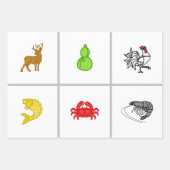 Vietnamees dice Game Board - 3 Betting matten Inpakpapier Vel (Voorkant 3)