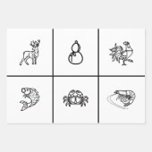 Vietnamees dice Game Board - 3 Betting matten Inpakpapier Vel (Voorkant 2)