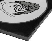 Vietnamees dice-spel - visgarnaal | Zwart Snijplank (Hoek)