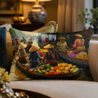 Vietnamees drijvende markt accentkussen accent kussen