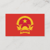 Vietnamees embleem, Vlag van Vietnam Visitekaartje (Voorkant)