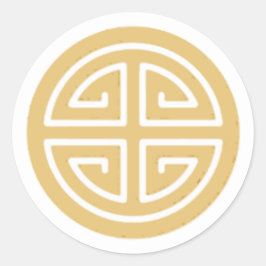 Vietnamees goudzoekster  ronde sticker