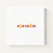 Vietnamees in Áo Dài Spiral Notitieboek – "Xin Chà (Achterkant)