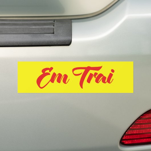 Vietnamees (jong) Broeder - Em Trai ~ Tipragng Vik Bumpersticker (Op auto)