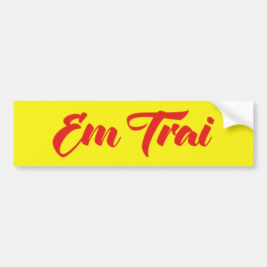 Vietnamees (jong) Broeder - Em Trai ~ Tipragng Vik Bumpersticker (Voorkant)