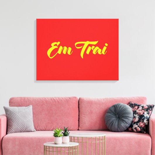 Vietnamees (jong) Broeder - Em Trai ~ Tipragng Vik Canvas Afdruk (Insitu (Woonkamer))
